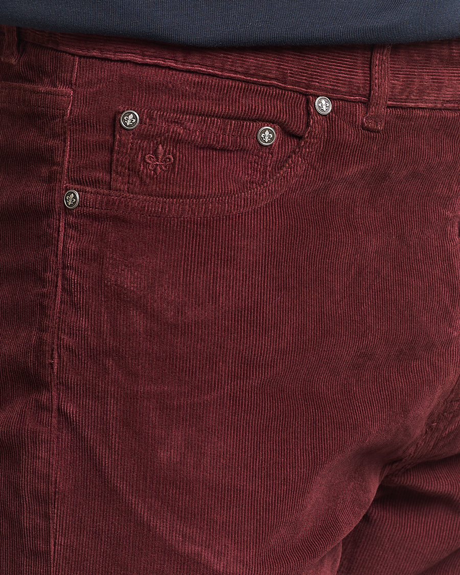 Mies | Housut | Morris | James Corduroy 5-Pocket Pant Wine Red