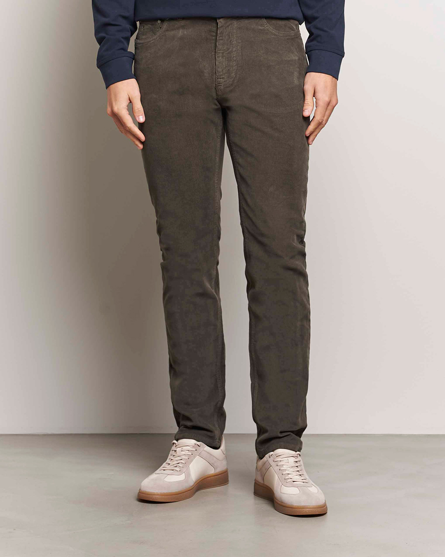 Mies | Housut | Morris | James Corduroy 5-Pocket Pant Olive