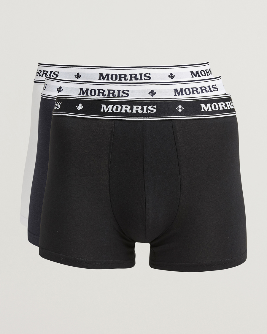 Mies | Alusvaatteet | Morris | 3-Pack Boxer Briefs White/Black/Navy