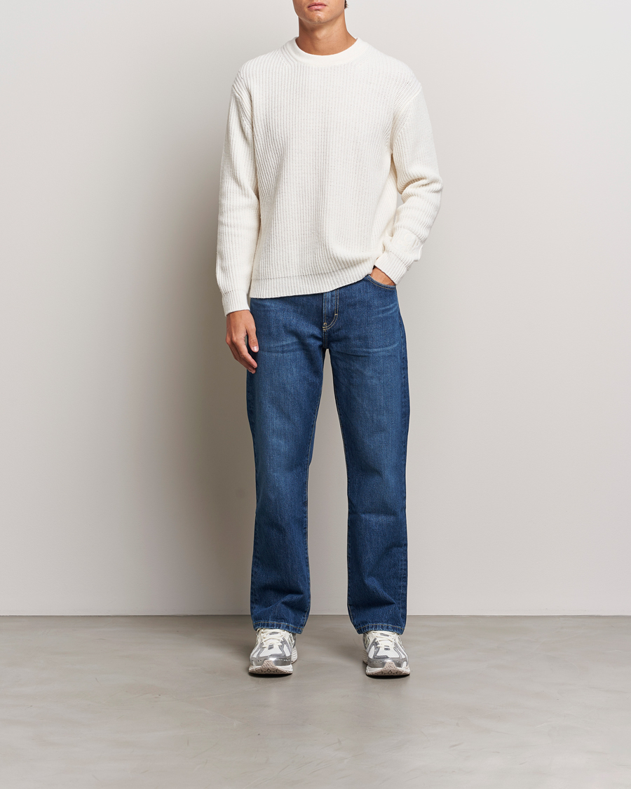 Mies | Puserot | C.P. Company | Lambswool Knitted Crew Neck Off White
