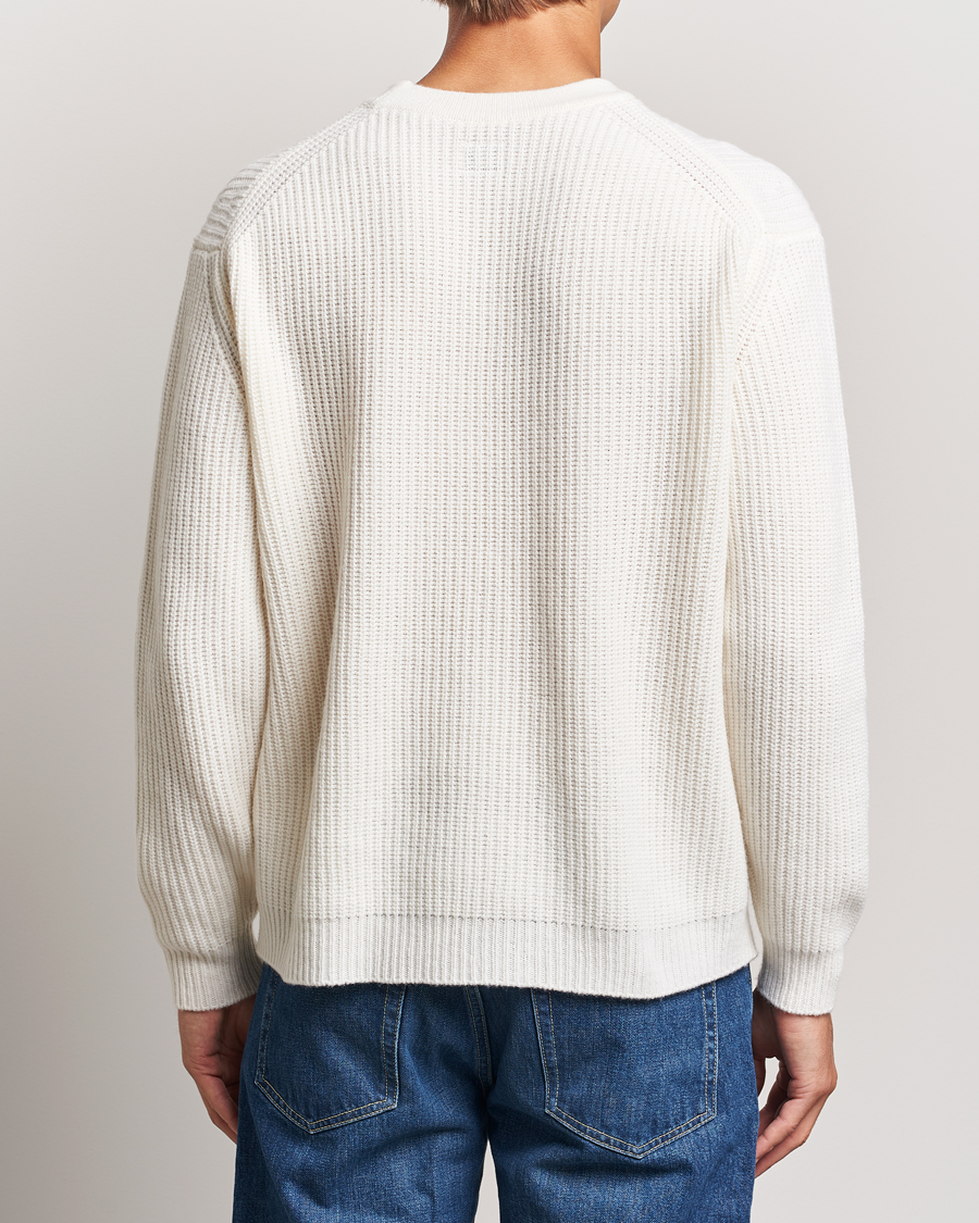 Mies | Puserot | C.P. Company | Lambswool Knitted Crew Neck Off White