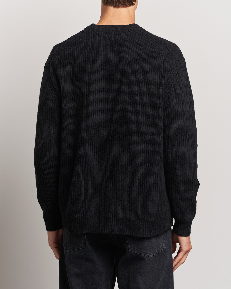 Mies | Puserot | C.P. Company | Lambswool Knitted Crew Neck Black