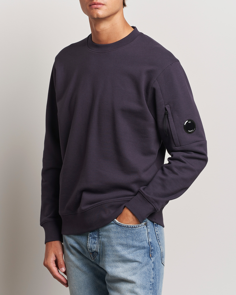 Mies | Puserot | C.P. Company | Diagonal Raised Fleece Lens Sweatshirt Washed Navy