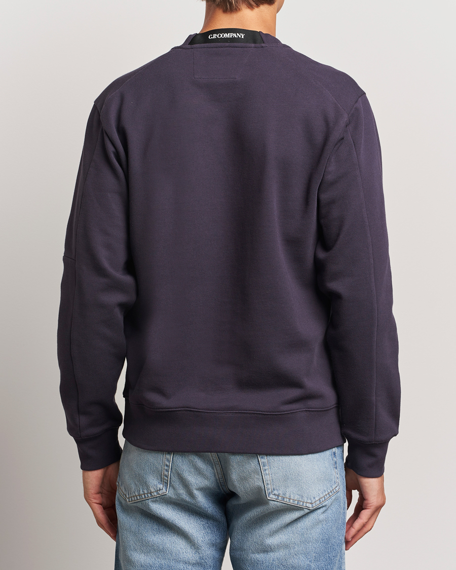 Mies | Puserot | C.P. Company | Diagonal Raised Fleece Lens Sweatshirt Washed Navy