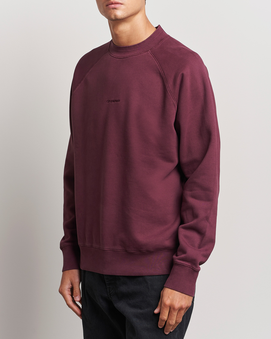 Mies | Puserot | C.P. Company | Brushed Emerized Fleece Sweatshirt Burgundy