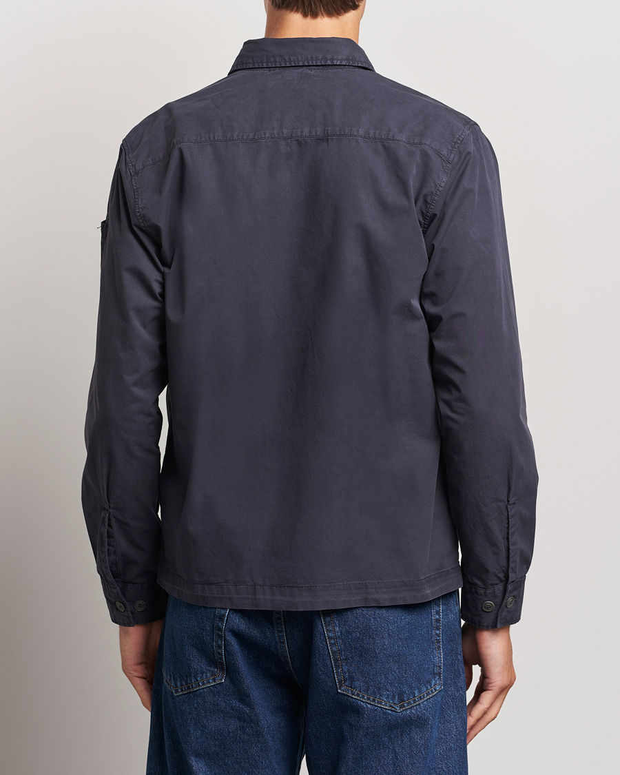 Mies | Kauluspaidat | C.P. Company | Organic Cotton Gabardine Pocket Overshirt Washed Blue