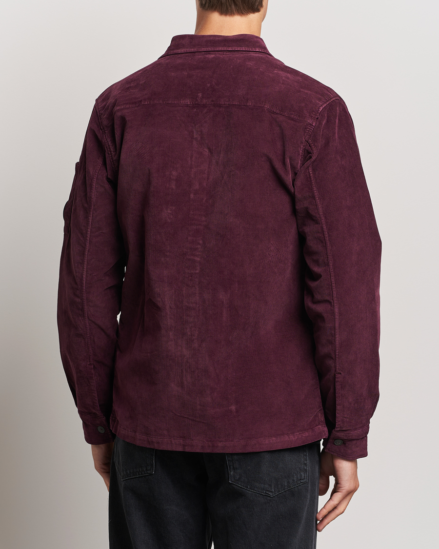 Mies | Kauluspaidat | C.P. Company | Corduroy Lens Overshirt Burgundy