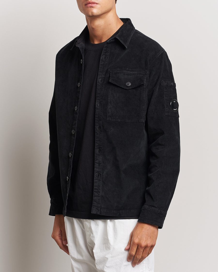 Mies | Kauluspaidat | C.P. Company | Corduroy Lens Overshirt Black