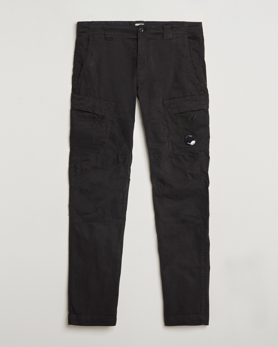 Mies | Housut | C.P. Company | Stretch Satin Lens Cargo Pants Black
