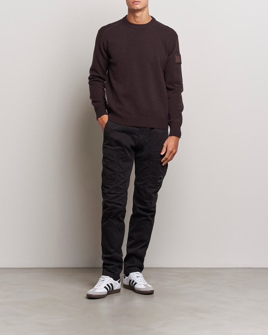 Mies | Housut | C.P. Company | Stretch Satin Lens Cargo Pants Black