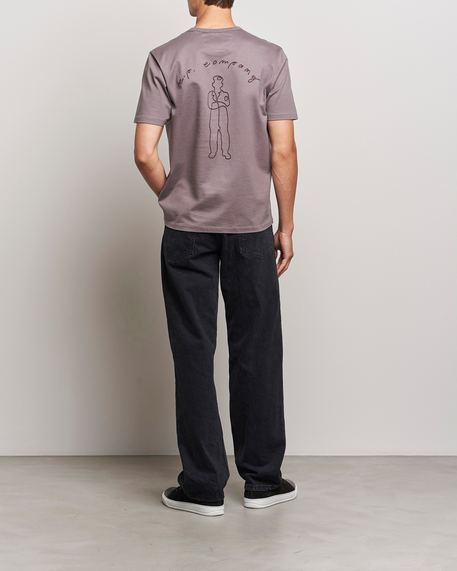 Mies | T-paidat | C.P. Company | Mercerized Jersey Twisted T-Shirt Washed Purple