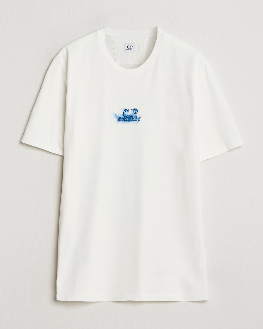 Mies | T-paidat | C.P. Company | Hand Printed Jersey T-Shirt White