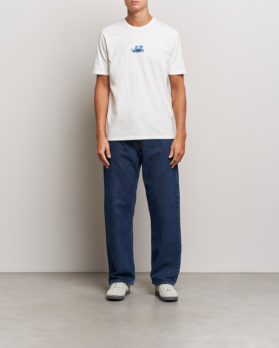 Mies | T-paidat | C.P. Company | Hand Printed Jersey T-Shirt White