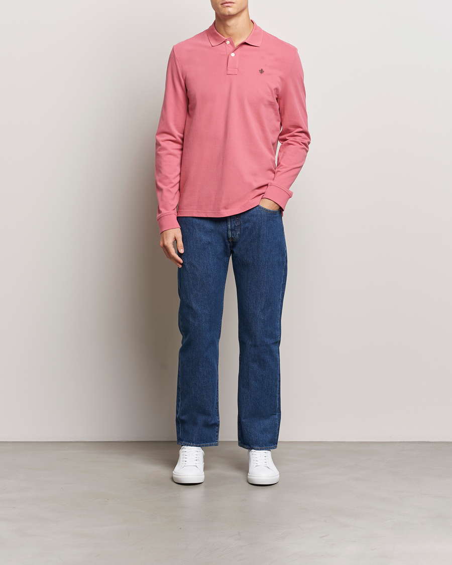 Mies | Puserot | Morris | Camden Long Sleeve Polo Pink