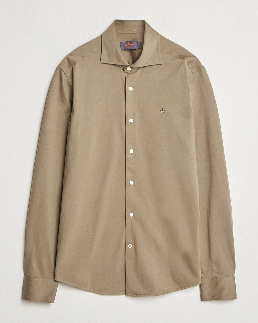 Mies | Kauluspaidat | Morris | Dressed Jersey Shirt Olive