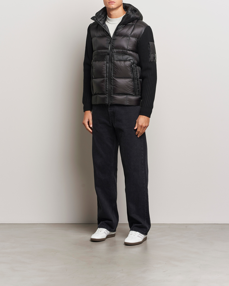 Mies | Takit | C.P. Company | Merino Wool Padded Hybrid Hood Jacket Black
