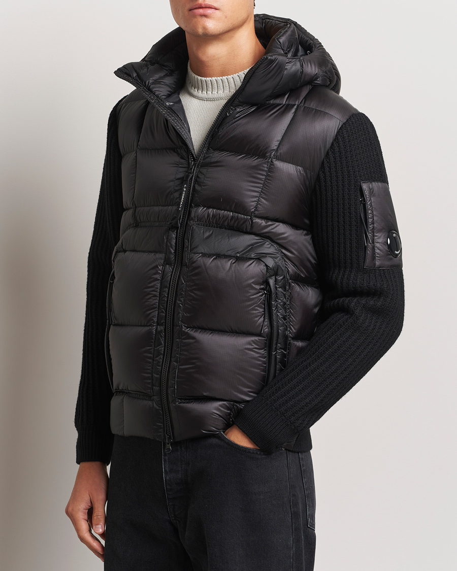 Mies | Takit | C.P. Company | Merino Wool Padded Hybrid Hood Jacket Black