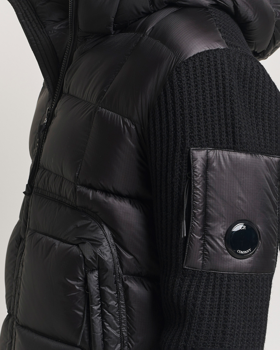 Mies | Takit | C.P. Company | Merino Wool Padded Hybrid Hood Jacket Black