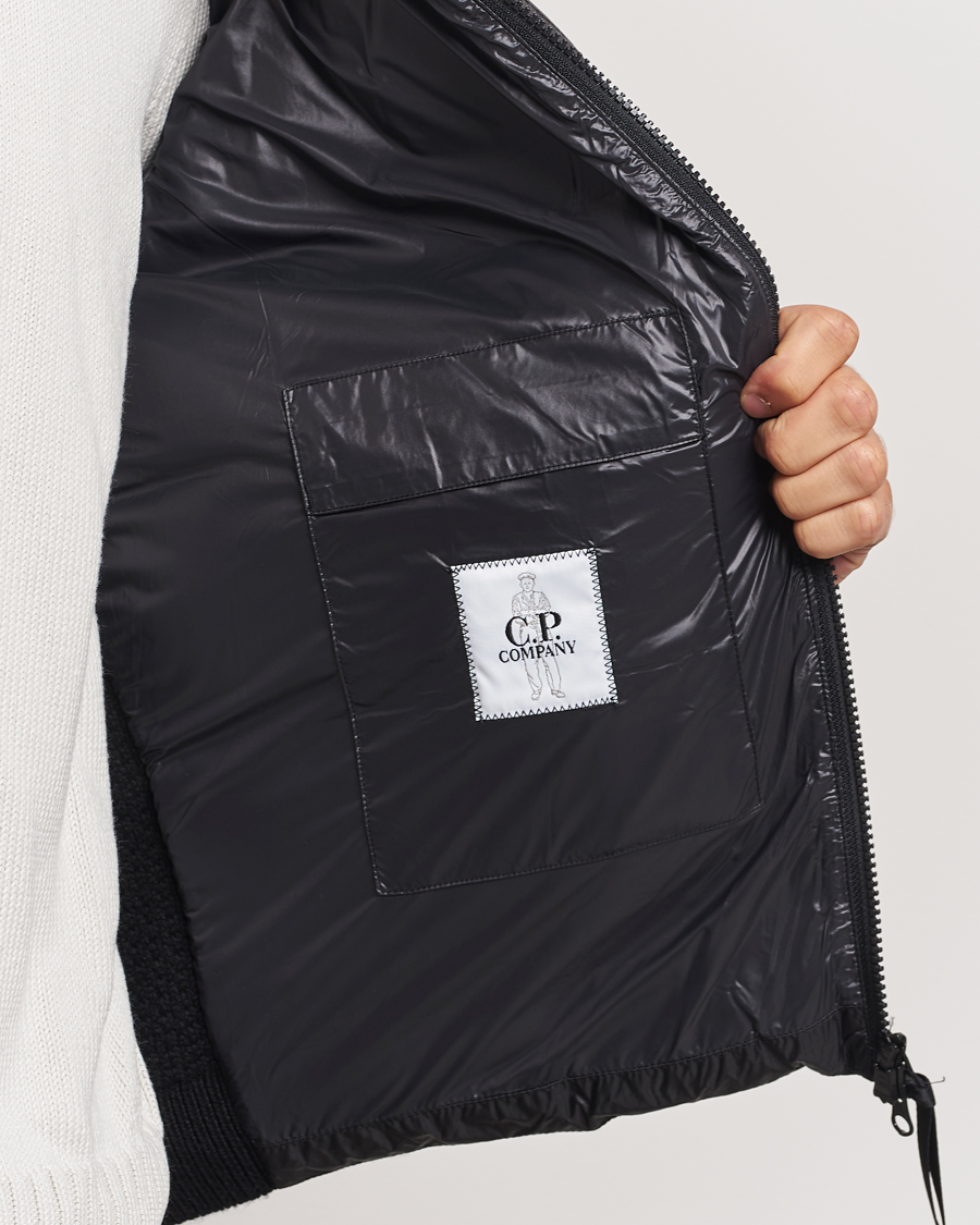 Mies | Takit | C.P. Company | Merino Wool Padded Hybrid Hood Jacket Black