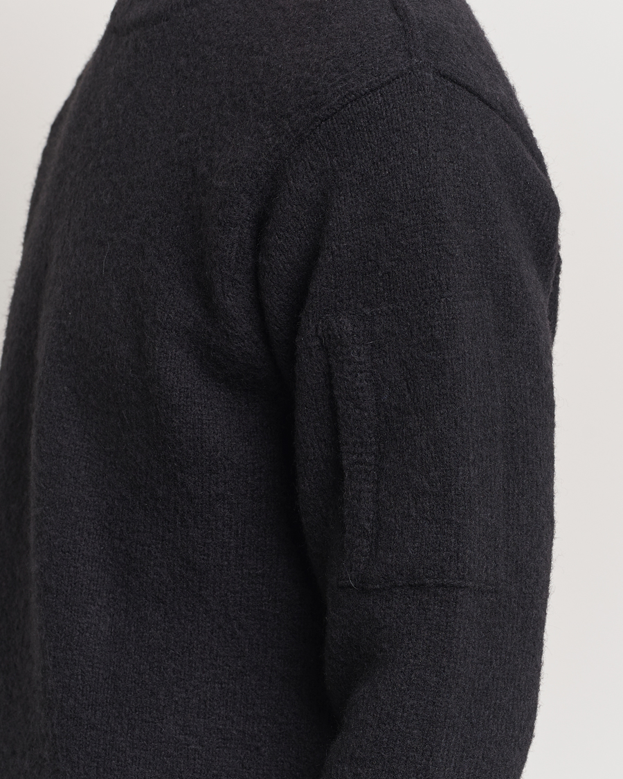 Mies | Puserot | C.P. Company | Alpaca Soft Knitted Crewneck Black