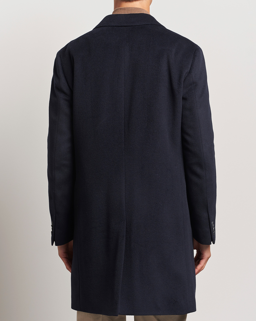 Mies | Takit | Oscar Jacobson | Sylar Wool/Cashmere Coat Navy