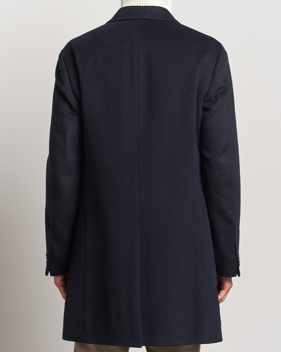 Mies | Takit | Oscar Jacobson | Silvain DB Wool/Cashmere Coat Navy