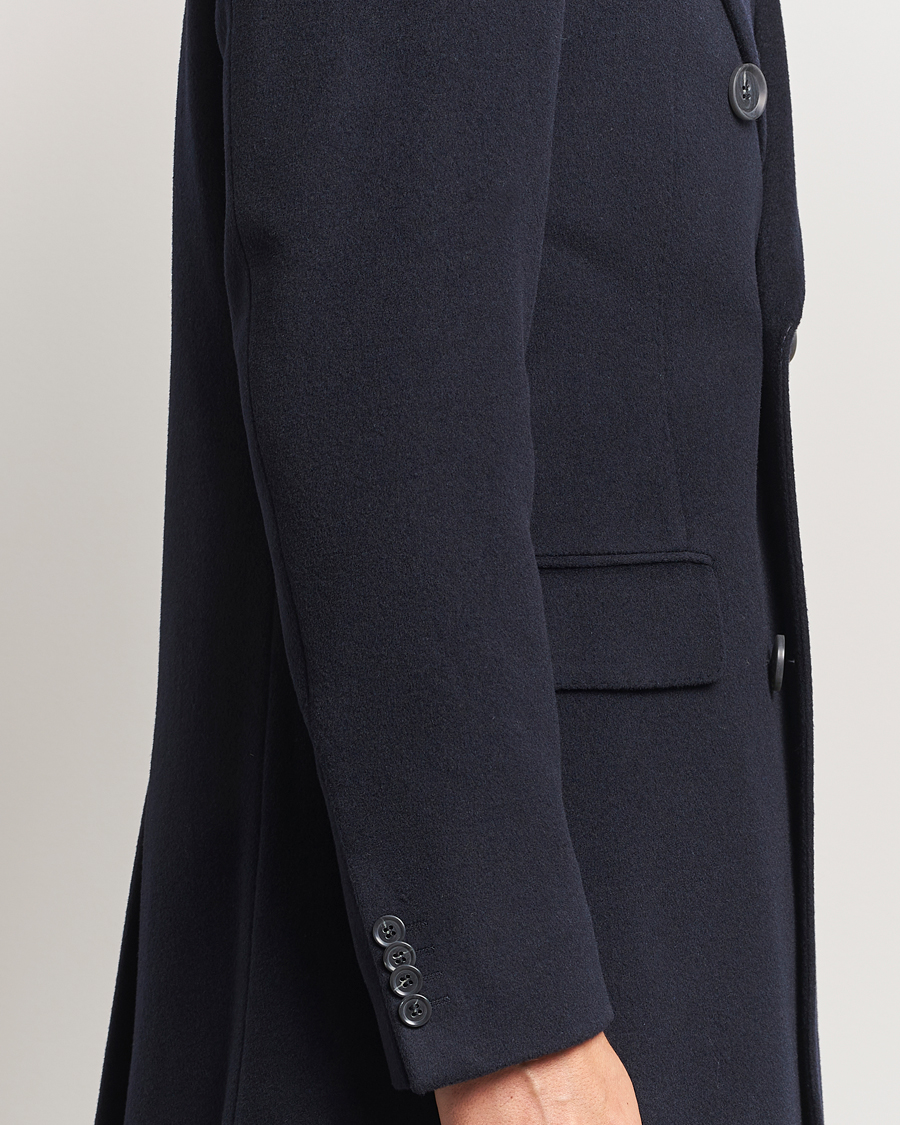 Mies | Takit | Oscar Jacobson | Silvain DB Wool/Cashmere Coat Navy