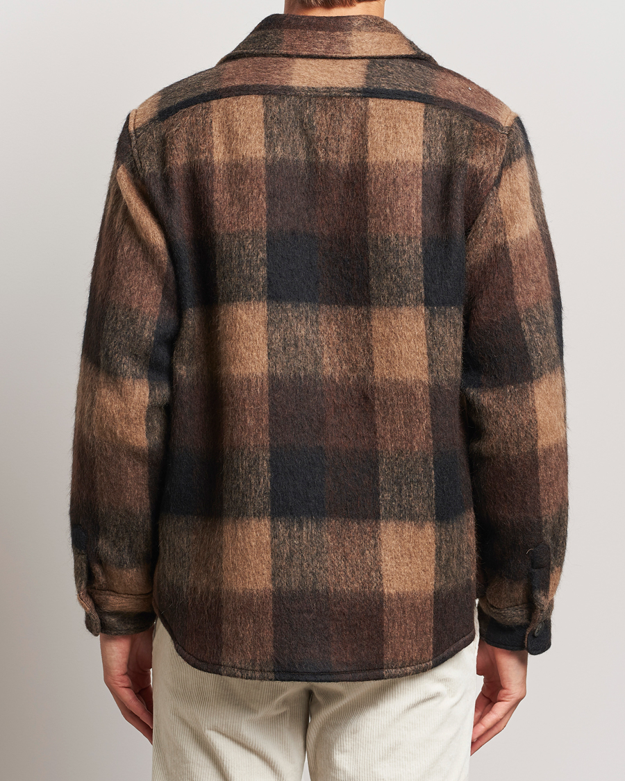 Mies | Takit | Oscar Jacobson | Maverick Checked Shirt Jacket Brown