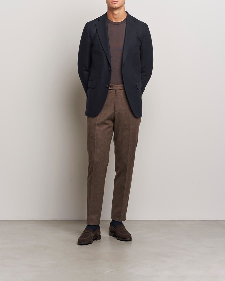 Mies | Pikkutakit | Oscar Jacobson | Fogerty Wool Hopsack Blazer Navy