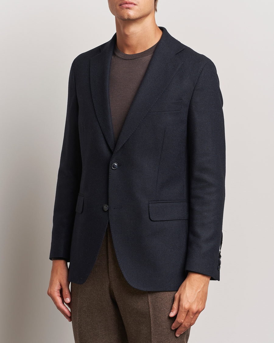 Mies | Pikkutakit | Oscar Jacobson | Fogerty Wool Hopsack Blazer Navy