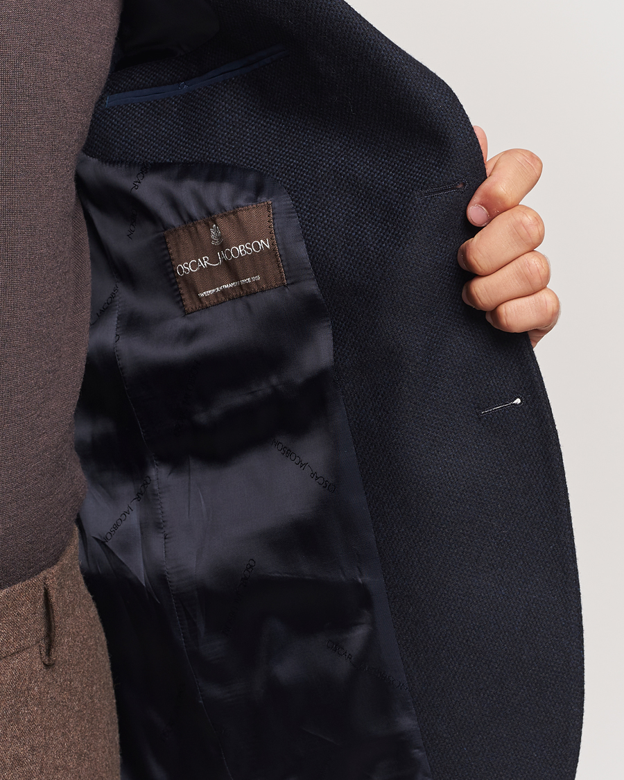 Mies | Pikkutakit | Oscar Jacobson | Fogerty Wool Hopsack Blazer Navy