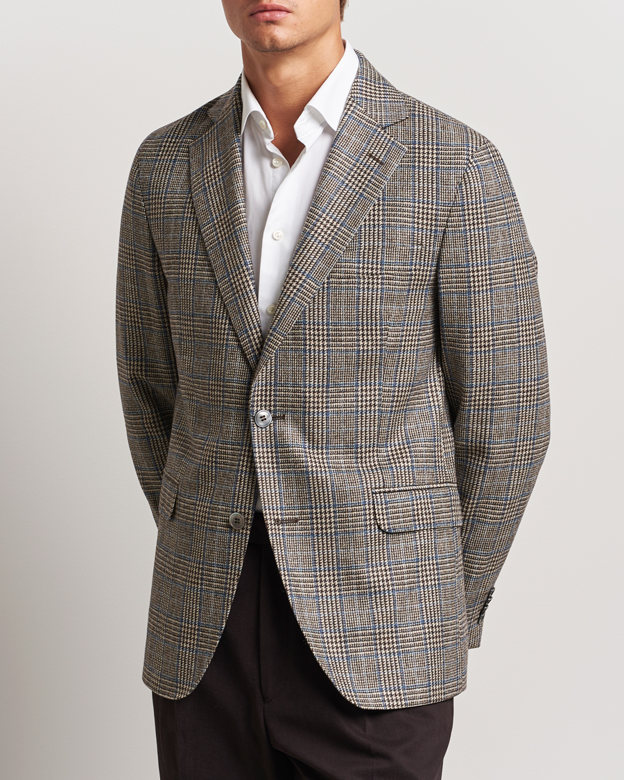 Mies | Pikkutakit | Oscar Jacobson | Fogerty Prince of Wales Wool Blazer Beige