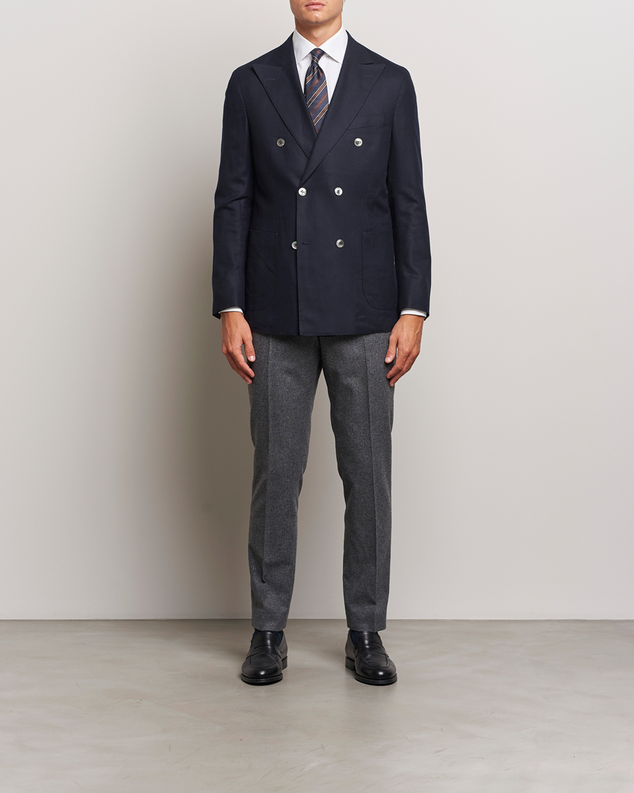 Mies | Pikkutakit | Oscar Jacobson | Farris DB Super 150's Loro Piana Wool Blazer Navy