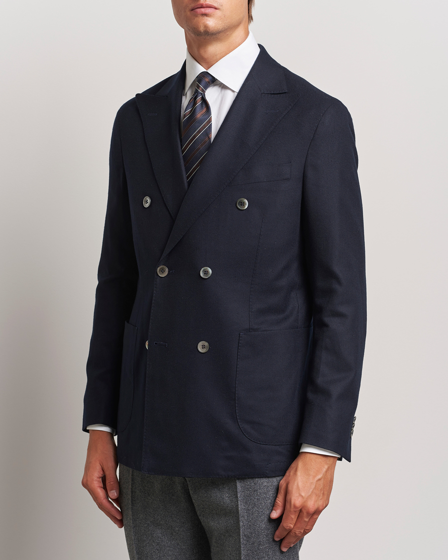 Mies | Pikkutakit | Oscar Jacobson | Farris DB Super 150's Loro Piana Wool Blazer Navy