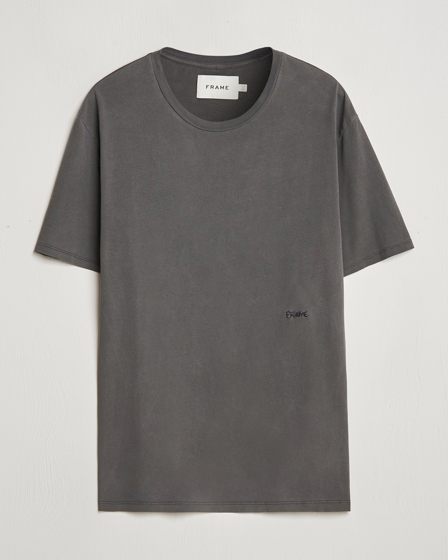 Mies | T-paidat | FRAME | Short Sleeve Relaxed T-Shirt Washed Anthracite