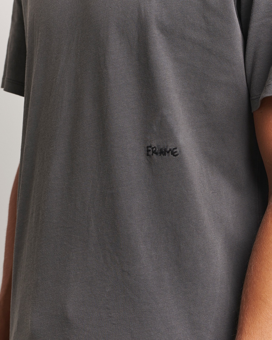Mies | T-paidat | FRAME | Short Sleeve Relaxed T-Shirt Washed Anthracite