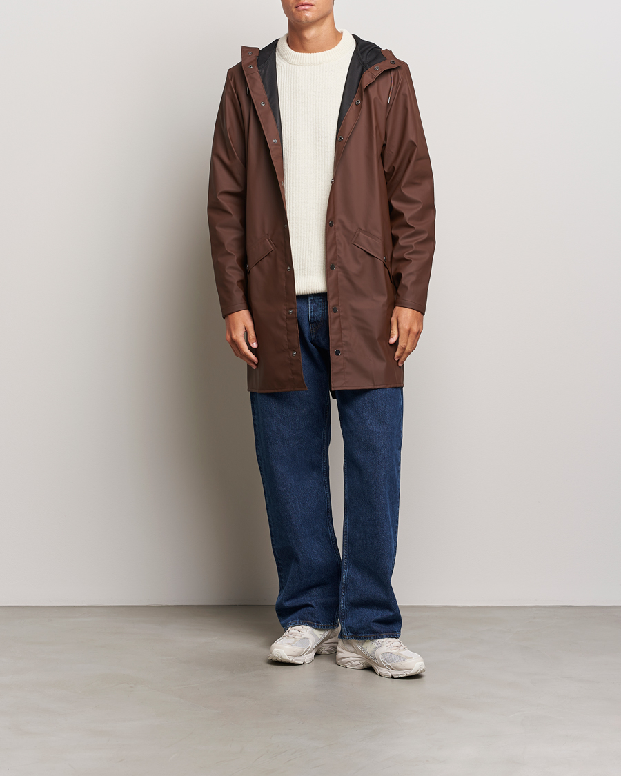 Mies | Takit | RAINS | Long Jacket Frame Brown