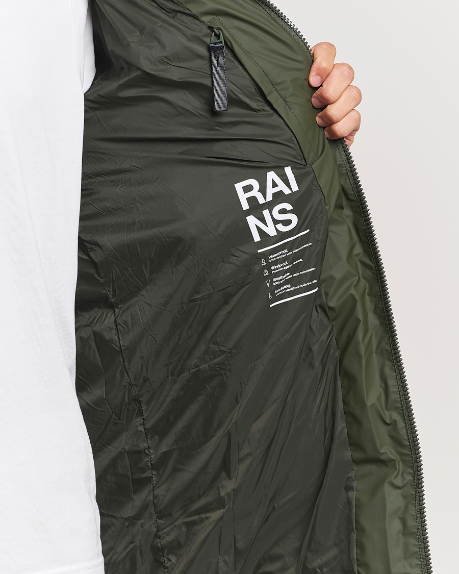 Mies | Takit | RAINS | Alta Long Puffer Parka Green