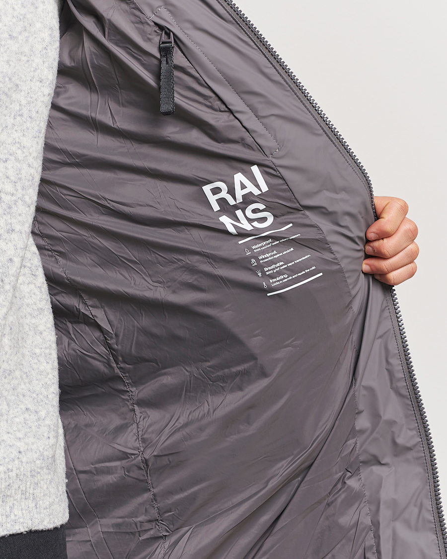 Mies | Takit | RAINS | Alta Long Puffer Parka Grey