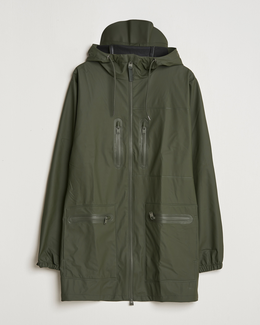 Mies | Takit | RAINS | Cargo Long Jacket Green
