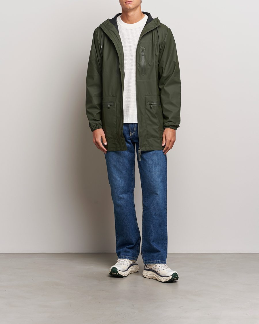 Mies | Takit | RAINS | Cargo Long Jacket Green