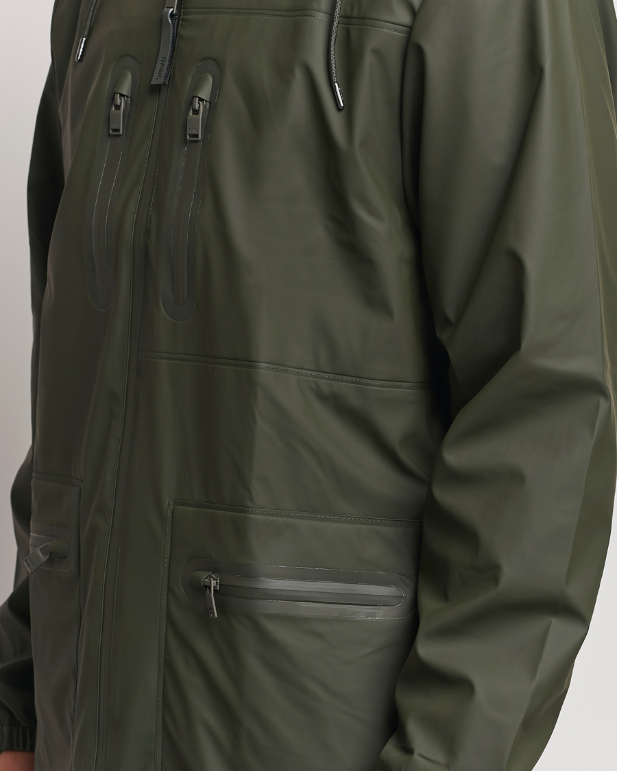 Mies | Takit | RAINS | Cargo Long Jacket Green