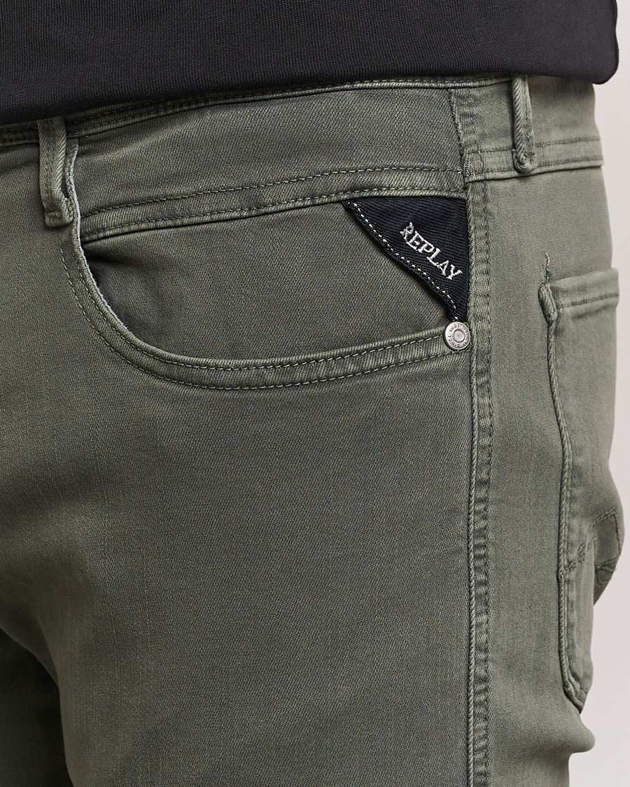 Mies | Housut | Replay | Anbass Hyperflex X.Lite 5-Pocket Pants Dark Green