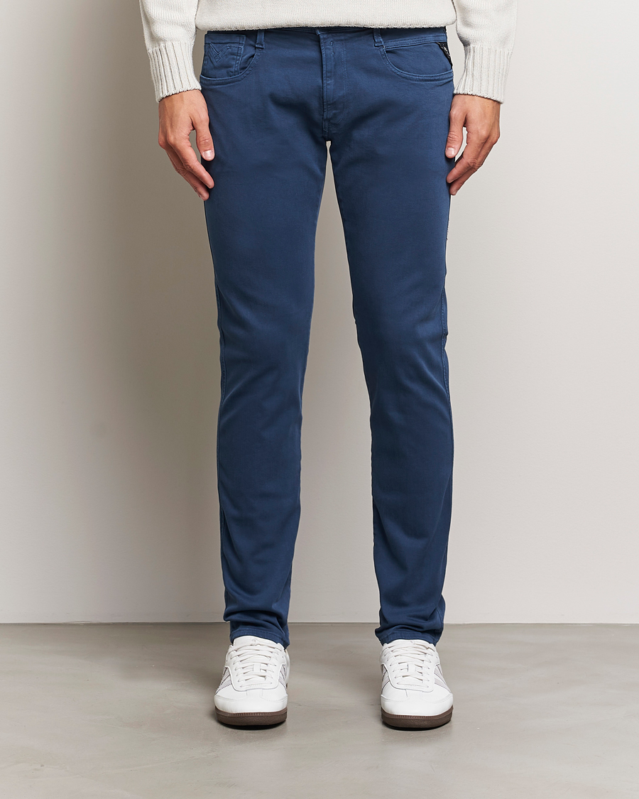 Mies | Housut | Replay | Anbass Hyperflex X.Lite 5-Pocket Pants Faded Blue