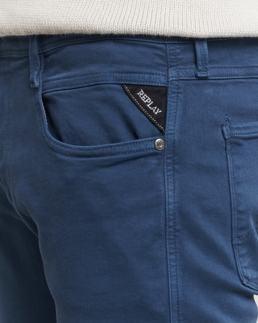 Mies | Housut | Replay | Anbass Hyperflex X.Lite 5-Pocket Pants Faded Blue