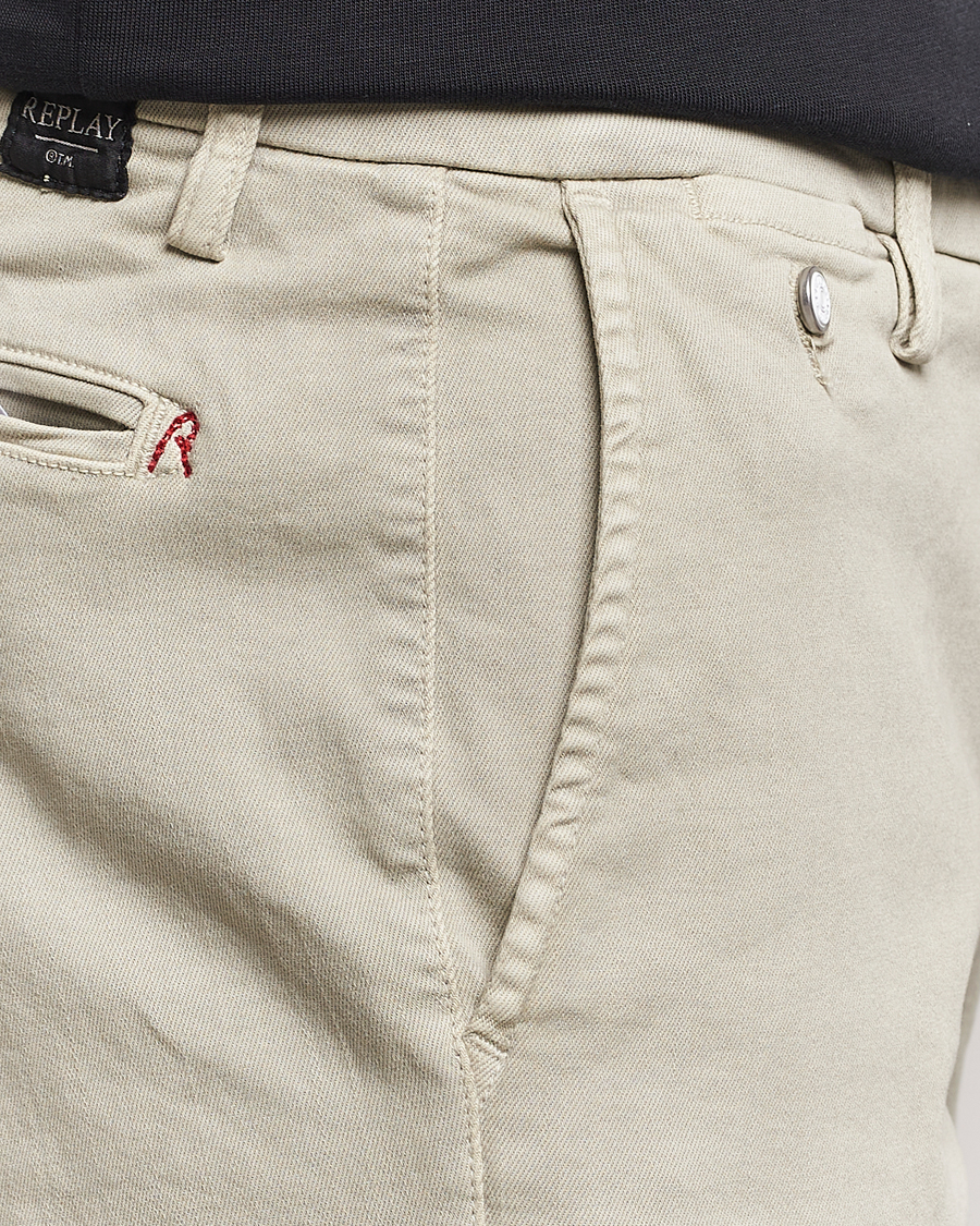 Mies | Housut | Replay | Benni Hyperflex X-Lite Chinos Moon Grey