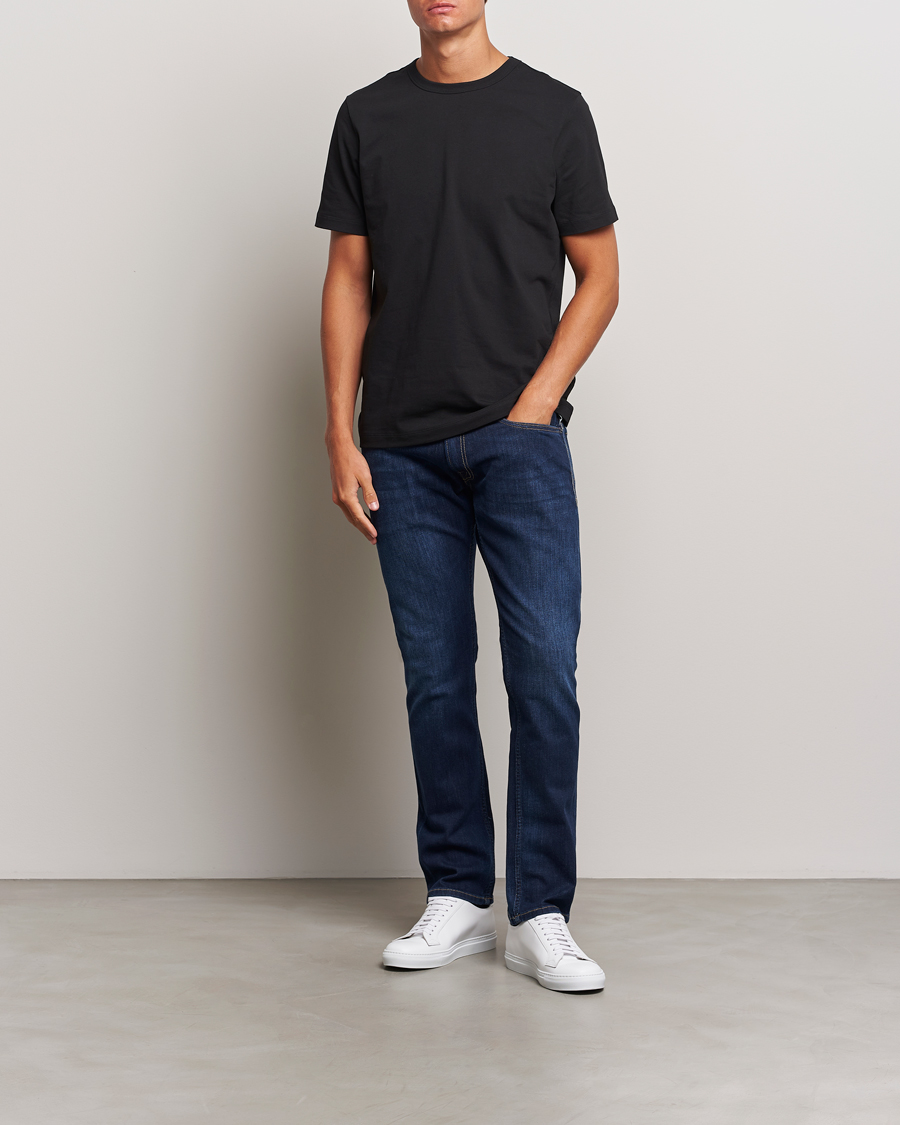 Mies | Farkut | Replay | Rocco Tapered Stretch Jeans Dark Blue