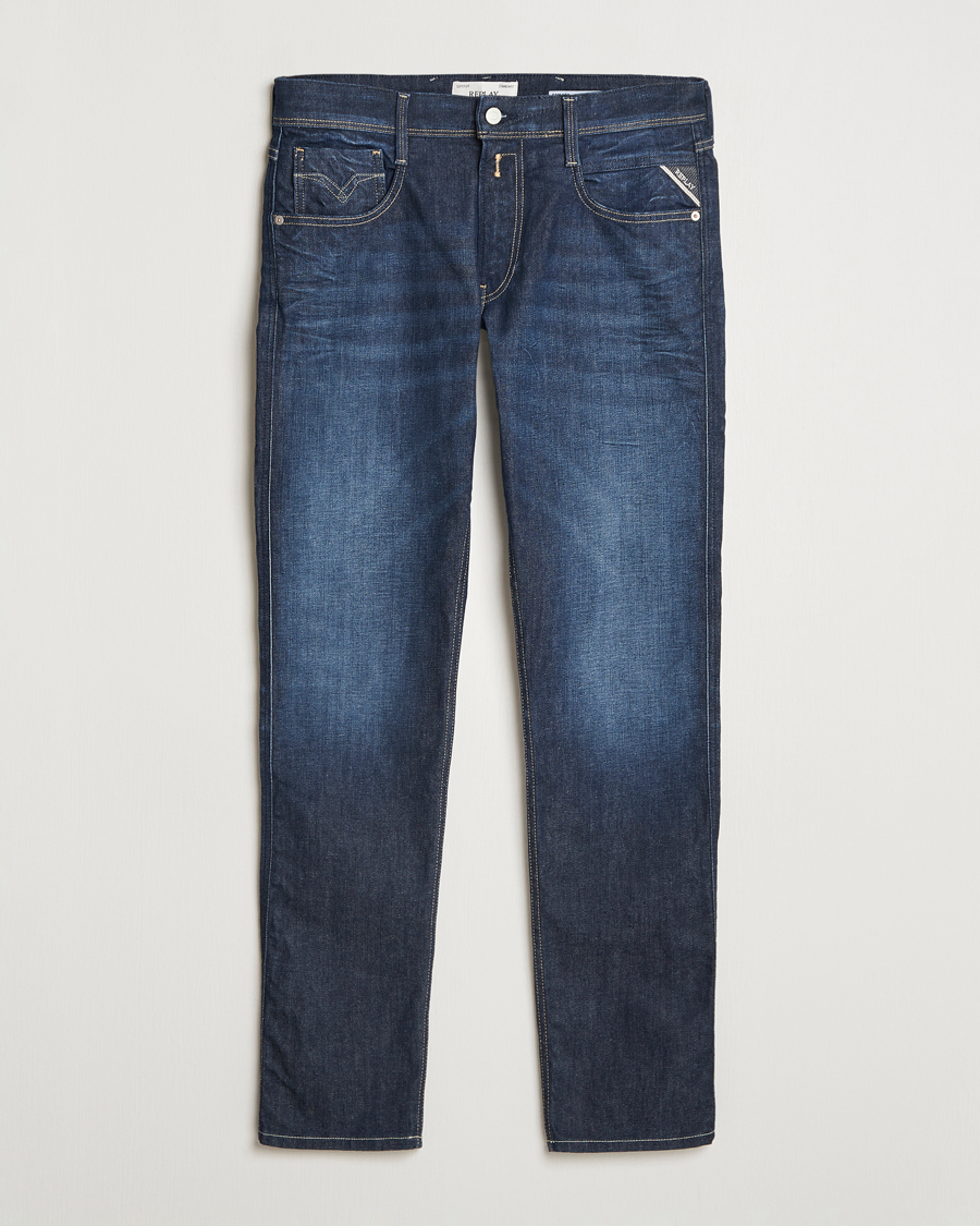 Mies | Farkut | Replay | Anbass Super Stretch Bio Jeans Dark Blue