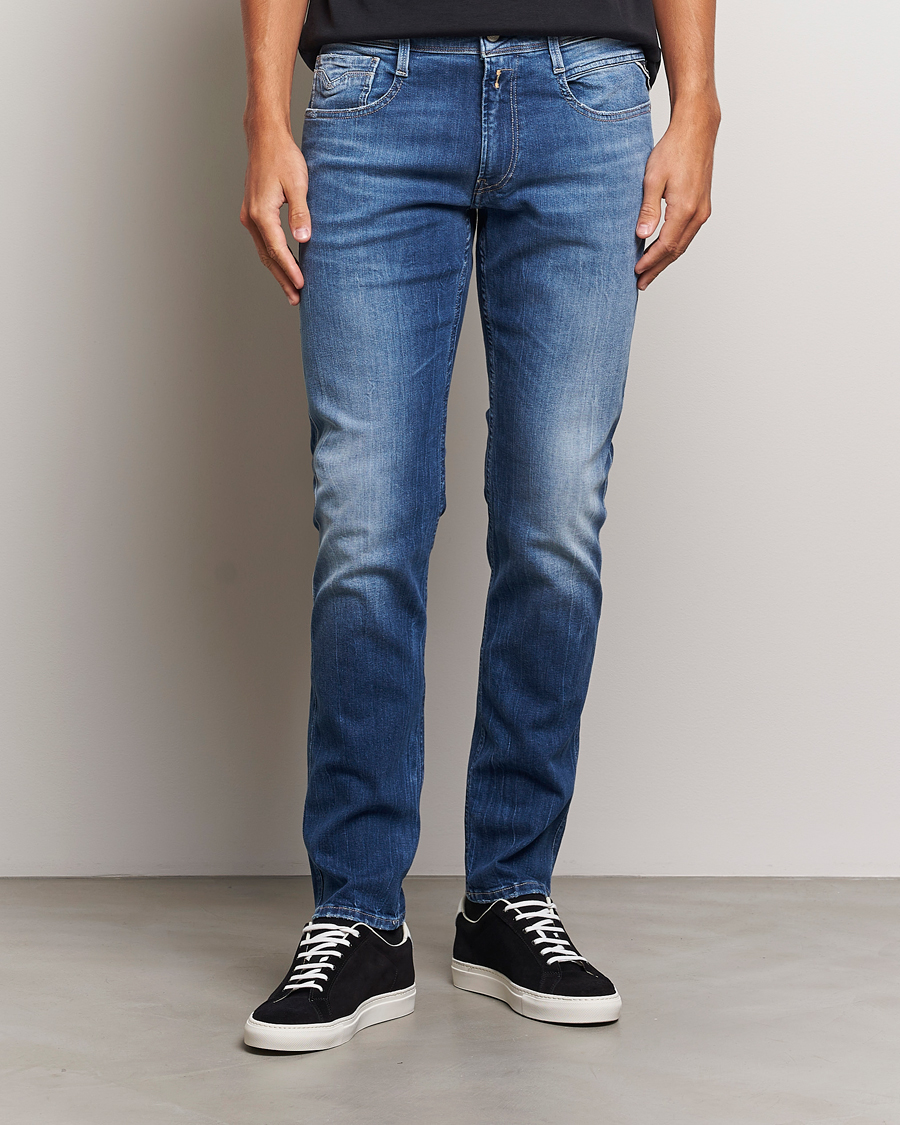 Mies | Farkut | Replay | Anbass Super Stretch Bio Jeans Medium Blue