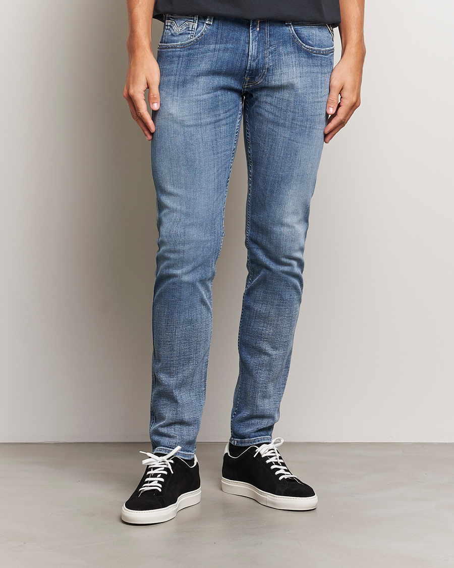 Mies | Farkut | Replay | Anbass Stretch Jeans Medium Blue